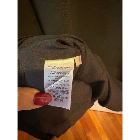 Ann‎ Taylor Women's Black Boat Neck 3/4 Sleeve Knee Length Dress Size 16 - Picture 6 of 11